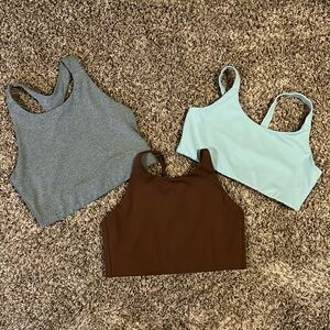 NWOT Set of 3 Girlfriend Collective Bras (Size Medium)